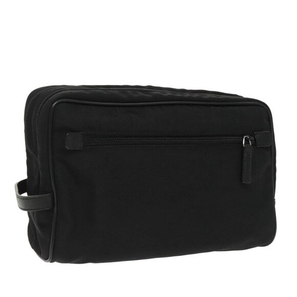GUCCI Clutch Bag Nylon Black Silver Auth mr639 - Picture 1 of 16
